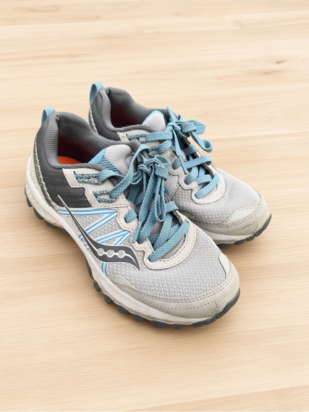Saucony Women’s Excursion TR Running Trail Shoes Gray Blue Size 5.5